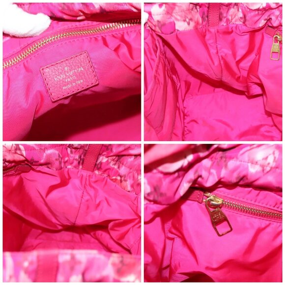 LOUIS VUITTON Ikat Flower Noe full MM Shoulder Bag Nylon Red - Picture 14 of 15